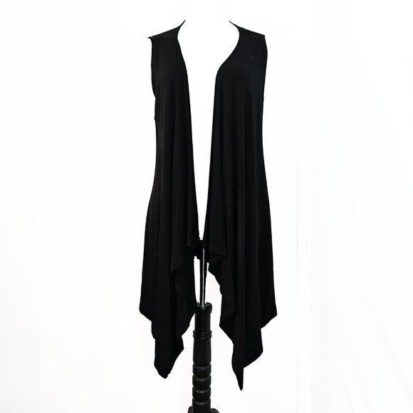 Lock and Love Women's Sleeveless Draped Open Front Cardigan Vest Asy - Picture 1 of 4